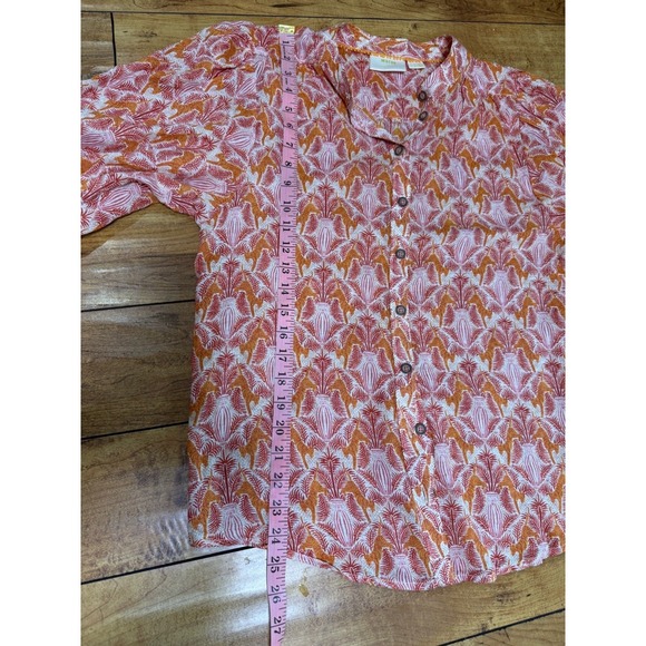 Boho Maeve Anthropologie 3/4 Elastic Balloon Sleeve Size 6 Feminine Flirty - Picture 8 of 11